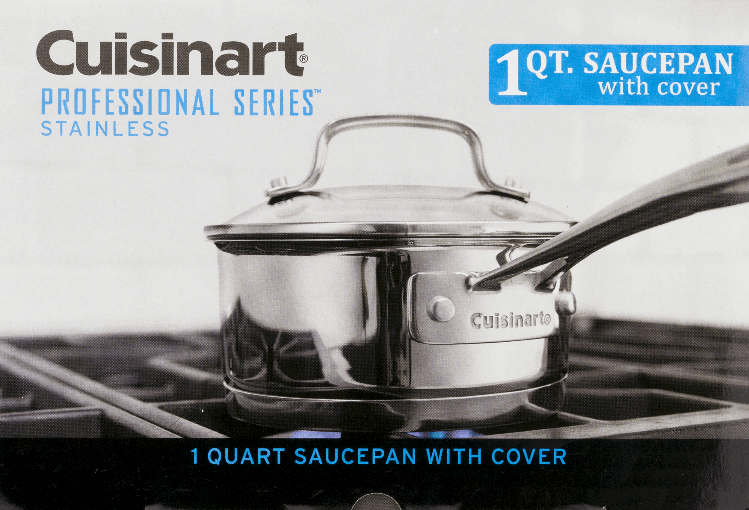 Cuisinart Professional Series Stainless Sauce Pan with Cover - 1 Quart Pot,  1.0 Count 