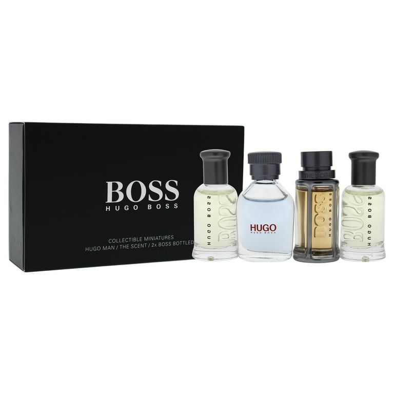 Hugo boss miniature 4 x 5ml men's fragrance gift clearance set