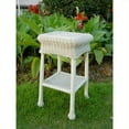 thumbnail image 1 of International Caravan Monaco Wicker Patio Side Table-Antique Moss, 1 of 6