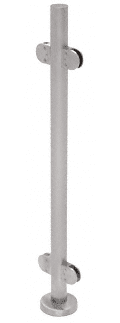 Glass Clamps 180° Stainless Steel Railing Round Post