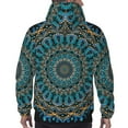 thumbnail image 7 of Salouo Mandala Pattern Men's Fall Hoodie Sweatshirt,Sport Hoodie with Pockets for Men Pullover Casual Hooded Sweatshirt-Large, 7 of 7