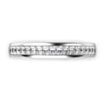 thumbnail image 2 of Sz 6 Sterling Silver Baguette CZ Half Eternity 3MM Cubic Zirconia Ring, 2 of 3