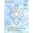 thumbnail image 4 of Shiyou-faux Piercings de Mamelon, Anneaux de Mamelon Réglables, Design Chaîne Bijoux de Perçage de Mamelon Non Percé, Forme de Fleur Bijoux de Mamelon, 4 of 4