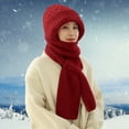 thumbnail image 3 of Integrated Winter Warm Knitted Scarf Cap with Windproof Ear for Cold Weather Outdoor Activities, 3 of 3