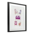 thumbnail image 3 of Stupell Industries French Chairs and Poodles Black Framed Print Under Glass design by Krissy Mast, 21 x 17, 3 of 10