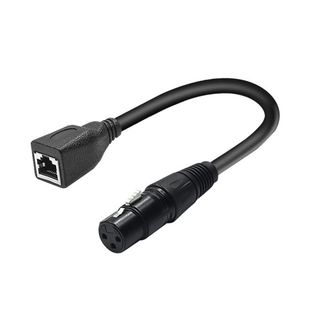 Cable De Extensión Adaptador XLR De 3 Pines Hembra A RJ45 Hembra De 3 Cm Para Escenario