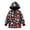 Black, variant on lnmuld Girls Star Print Plush Lined Hooded Coat Button Front Elastic Cuff Warm Casual Winter Outerwear for Kids Black,8-9 Years