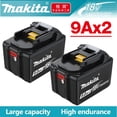 thumbnail image 1 of 100% Original Makita BL1860B 18V 6.0Ah Battery with LED Power Indicator Extended Runtime for LXT Cordless Tools, 1 of 12