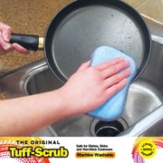 Original Tuff-Scrub Professional Microfiber Scrub N Wipe Cleaning Sponge Pads, Scouring & Wiping, Pack of 2 Large Size