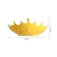 thumbnail image 2 of Gorro de ducha para bebé de silicona con forma de corona, protección para las orejas, ajustable, impermeable, para lavar el cabello, para niños pequeños, amarillo, 2 of 11