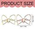 thumbnail image 2 of Bowknot Shape Paper Clips Cute Paperclips Metal Paperclips Funny Paper Clips Bookmarks Planner Clips Decorative Bow Paper Clips for School Home, 2 of 8