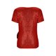 thumbnail image 5 of Blusas de Manga Corta para las Mujeres Vestido Casual Lentejuelas Envoltura Cuello en V Partido Sólido Top Camisas Brillantes con Revestimiento Interior Glamour, 5 of 8