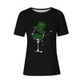 thumbnail image 2 of Mujeres Manga Corta de Verano Tops Impreso Sudadera Casual, Cuello Redondo Blusa Ligera para la Primavera Y el Verano, 2 of 4