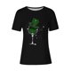 thumbnail image 4 of Mujeres Manga Corta de Verano Tops Impreso Sudadera Casual, Cuello Redondo Blusa Ligera para la Primavera Y el Verano, 4 of 4