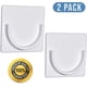thumbnail image 4 of Soporte adhesivo para barra de cortina de ducha - Accesorio sin taladrar - Adhesivo - Blanco - Barra de cortina de ducha no incluida -, 4 of 5