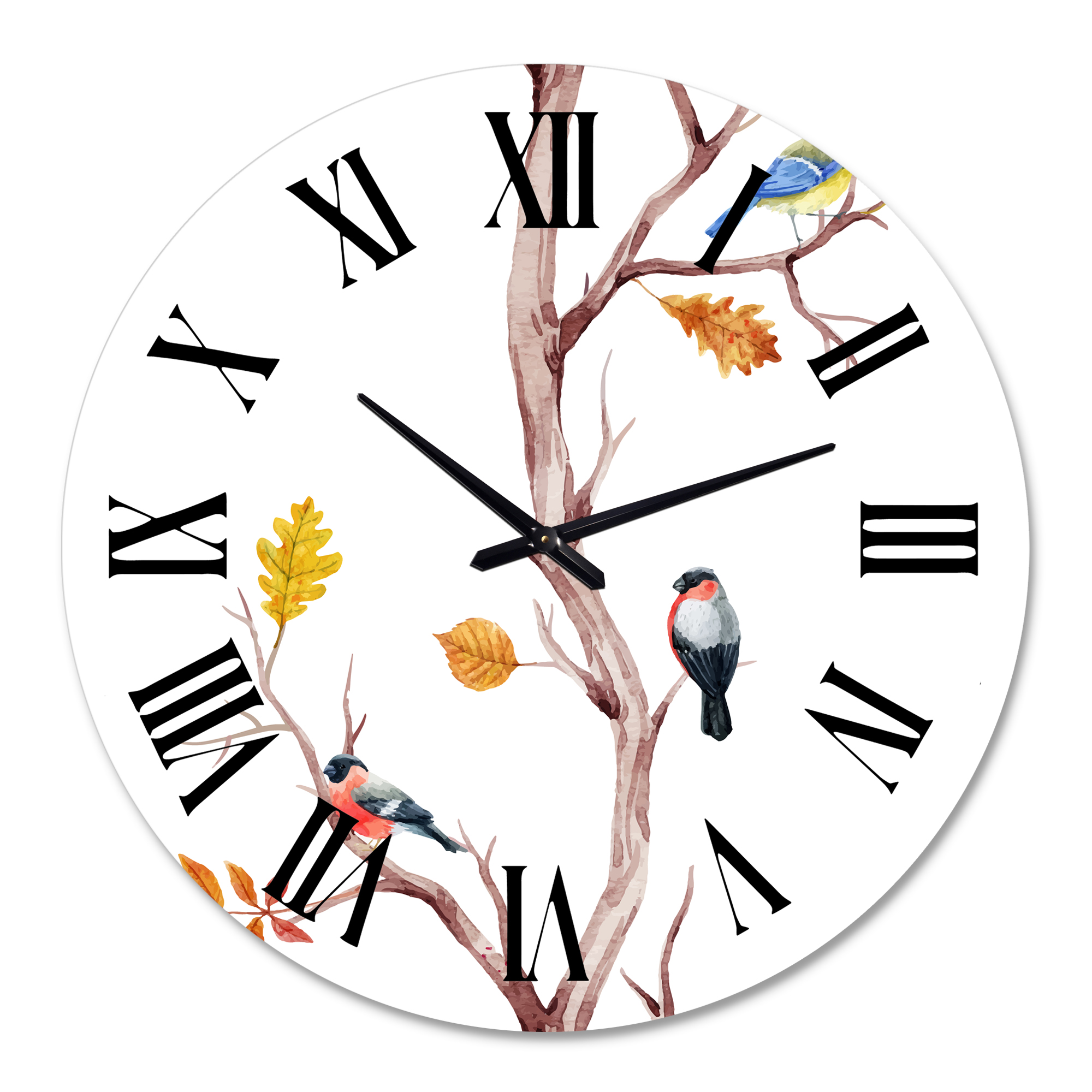 Designart 1 in Quartz Traditional Wall Clock