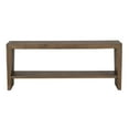 thumbnail image 5 of Pemberly Row Contemporary Wood Console Table in Antique Brown Oak, 5 of 6