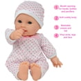 thumbnail image 4 of 11 inch Soft Body Hispanic Newborn Baby Doll in Gift Box - Doll Pacifier Included, 4 of 5