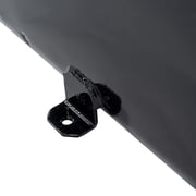 Forcecar Rectangular Gallon Auxiliary Fuel Transfer Tank Metal Black