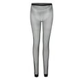 thumbnail image 4 of Aiihoo Women's Fishnet Pants Mesh Hollow See Through Stockings Leggings Trousers Underwear Black A One Size, 4 of 7