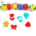 thumbnail image 2 of Yesbay 6Pcs/Set Paint Sponge Brushes Flower Stamper DIY Kids Drawing Painting Tool,1#, 2 of 8