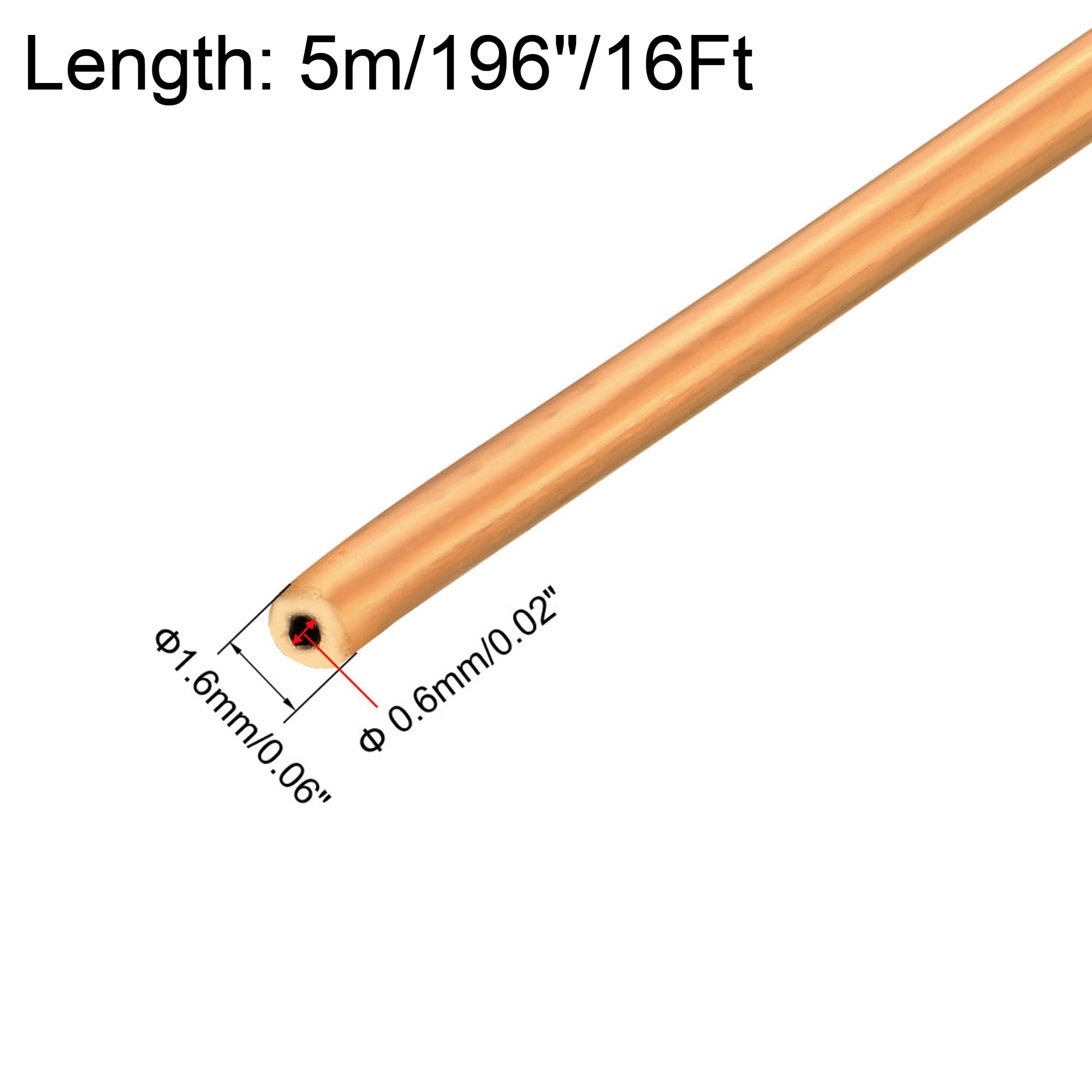 Длина медной трубы 2 м внешний