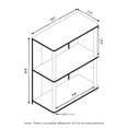 thumbnail image 5 of Furinno JAYA Simple Design Bookcase, White Oak/Chrome, 5 of 5