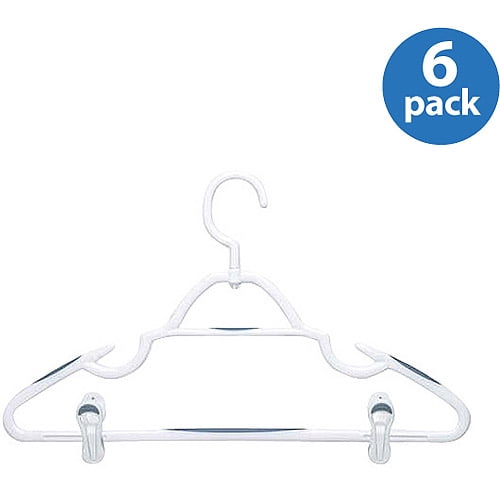 Honey Can Do Soft Touch Swivel Hangers with Clips, 6-Pack