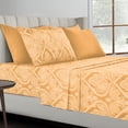 thumbnail image 3 of Lux Decor Collection Ultra Soft High Quality Microfiber Bed Sheet Set, Queen, Taupe, 3 of 5