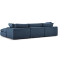 thumbnail image 5 of Modern Contemporary Urban Design Living Room Lounge Club Lobby Sectional Sofa Set, Fabric, Navy Blue, 5 of 8