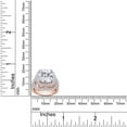 thumbnail image 5 of AFFY 3.50CT Cushion & Round Moissanite Diamond Halo Bridal Rings Set for Women 14K Solid Rose Gold-9.5, 5 of 6