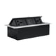 thumbnail image 3 of Toma de corriente oculta Regleta empotrada Caja de conectividad para encimera Toma de corriente versátil para espacios de trabajo Puertos USB dobles Plata, 3 of 8