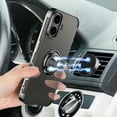 thumbnail image 5 of Allytechgroup iPhone 16 Case with Ring Holder, Kickstand Magnetic Case Compatible with Car Mount Bumper Rugged Shockproof Clear Back Cover Phone Case for Apple iPhone 16, Silver, 5 of 6