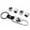 Silver Chrome, variant on Car Wheels Tire Valve Dust Stem Air Cap Keychain Ring With Cute Micky Mouse Logo