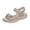 Gray, variant on Women's Adjustable Strap Orthopedic Sandals, Open Toe Non-Slip Platform Sandals, Cushioned Arch Support Beach Walking Summer Sandals Brown