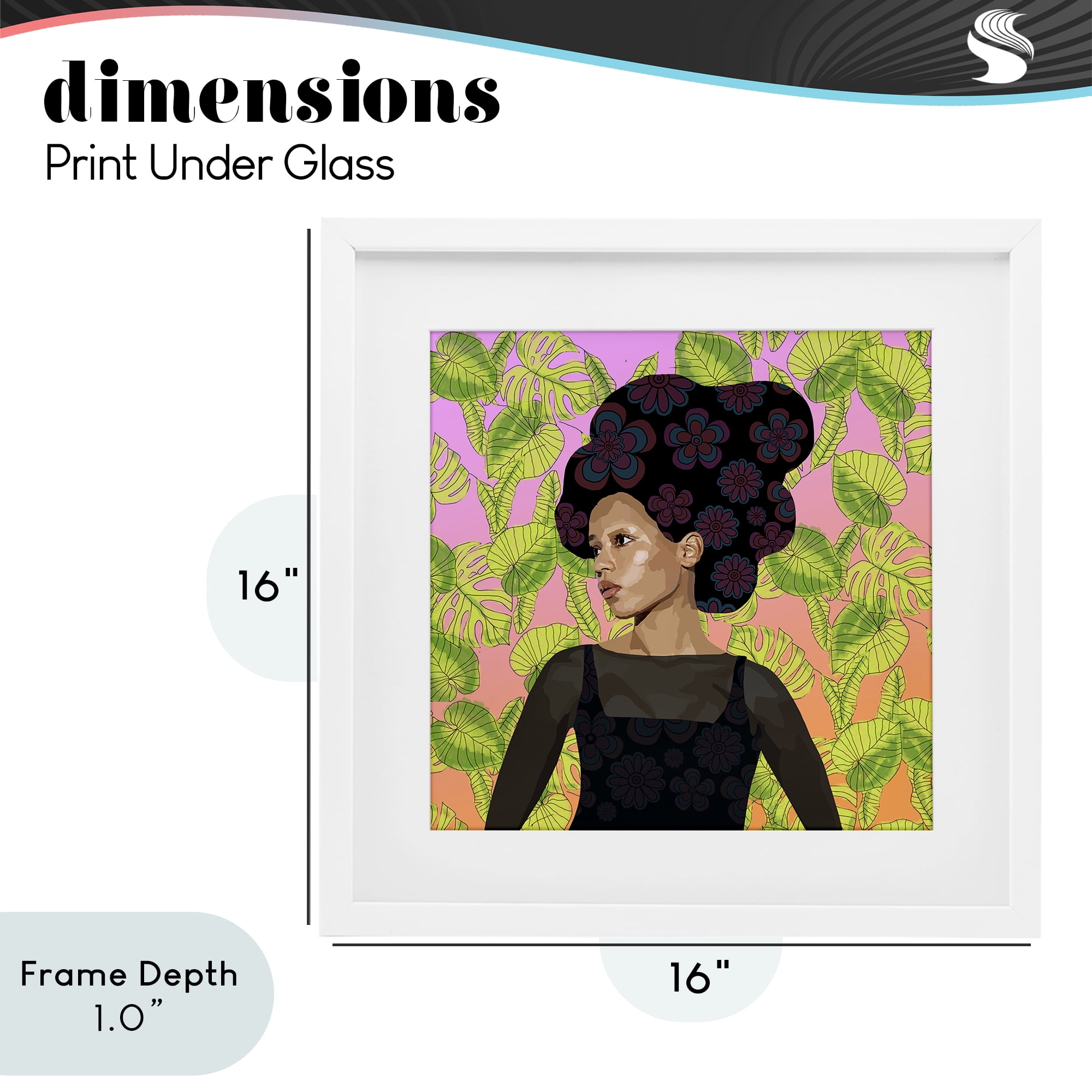 Stupell Industries Whispers Of Bloom White Framed Print Under Glass, design by Lynnda Rakos