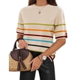 thumbnail image 1 of Jersey Zeagoo de punto de manga corta para mujer, talla XL, para verano, 1 of 5