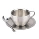 thumbnail image 2 of Taza de café portátil de doble pared, reutilizable, de acero inoxidable, recipiente para vasos de Metal, taza de agua para restaurante en casa, 2 of 9