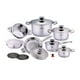 thumbnail image 1 of Batería de Cocina acero Grado quirúrgico SWISS CRISTAL 16 piezas, 1 of 4