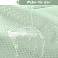 thumbnail image 5 of DawnJoanHD Waffle Weave No Hook Shower Curtain with Snap-in Liner, Mint Green Polyester Fabric with See-Through Top Window, 72" x 75", 5 of 10
