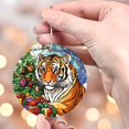 thumbnail image 4 of Tiger Stained Glass Ornaments, Tiger Ornament,Tiger Christmas Tree Ornament, Tiger Xmas Decorations I7eDtE, 4 of 5
