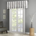 thumbnail image 1 of Andora Faux Silk Embroidered Window Valance White 50x18", 1 of 4