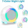 thumbnail image 2 of Children's Alarm Clock Light Up Digital LED Lamp Alarm Clock Night Light Girl Boys Day Night Child Adjustable Volume Snooze USB Charge Alarm Clock, 2 of 5
