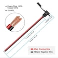 thumbnail image 3 of 2Pc 33cm 12Awg Sae Connector Quickdisconnect Wire Harness Panel Mount Powercable, 3 of 7