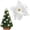 Silver, variant on 12Pcs Champagne Poinsettia Picks, Glitter Poinsettia Artificial Flowers with Wired Stem, 8.46in Christmas Tree Ornaments for Wreath, Garland & Rustic Holiday DIY Decor