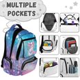 thumbnail image 3 of KUIFORTI Axolotl Cute Bookbag with Lunch Box 4Pcs Kids Backpack Set for Elementary Primary Middle School Boys Girls School Bag with Pencil Case Water Bottle Sleeve, 3 of 6