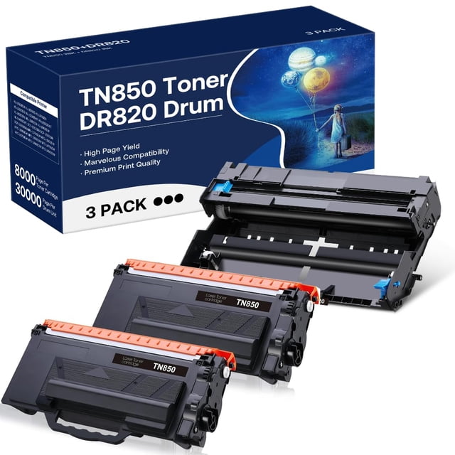 Cartucho de tóner y unidad de tambor para Brother TN850 TN-850