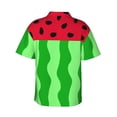 thumbnail image 4 of Watermelon Men'S 3d Print Casual Button Down Shirts, Novelty Hawaiian Short Sleeves M, 4 of 7