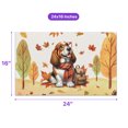 thumbnail image 5 of Welcome Fall Basset Hound Enjoys School Time Autumn Fall Leaves Doormat Bassets Dog Breed Lovers Gifts Idea Indoor Outdoor Welcome Mat - 02013, 5 of 5
