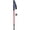 Red, variant on M Buder Black Three Sections Aluminium Alloy Alpenstock Straight Handle Internal Lock Telescopic Trekking Pole with Tungsten Rod Tip Adjustable Hiking Gear (26 inches / 66 cm)